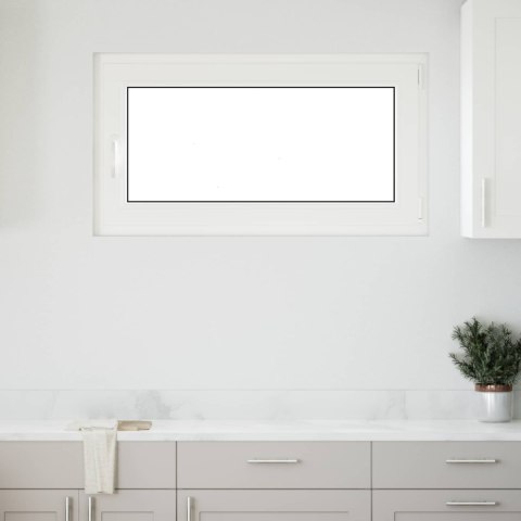 OKNO PIWNICZNE RISOR 110X70CM PVC I SZKŁO BIAŁY
