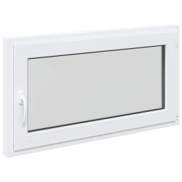 OKNO PIWNICZNE RISOR 110X70CM PVC I SZKŁO BIAŁY