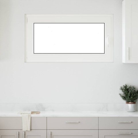 OKNO PIWNICZNE RISOR 110X70CM PVC I SZKŁO BIAŁY