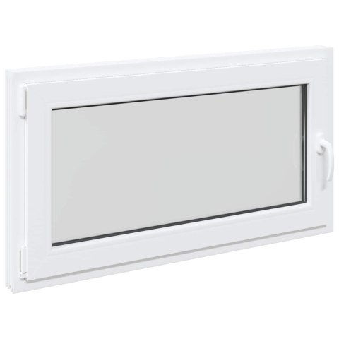 OKNO PIWNICZNE RISOR 110X70CM PVC I SZKŁO BIAŁY