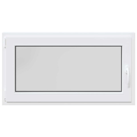 OKNO PIWNICZNE RISOR 110X70CM PVC I SZKŁO BIAŁY