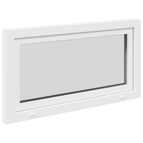 OKNO PIWNICZNE RISOR 110X70CM PVC I SZKŁO BIAŁY