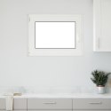 OKNO PIWNICZNE RISOR 80X60CM PVC I SZKŁO BIAŁY