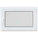 OKNO PIWNICZNE RISOR 90X70CM PVC I SZKŁO BIAŁY