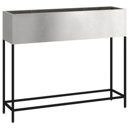 VidaXL Podwyższona doniczka ogrodowa Srebrny 100 x 26 x 82 cm