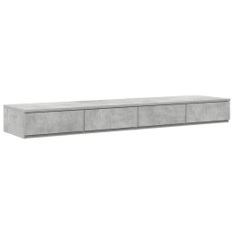VidaXL Szuflady do łóżka Betonowy szary 140 x 36,5 x 16,5 cm
