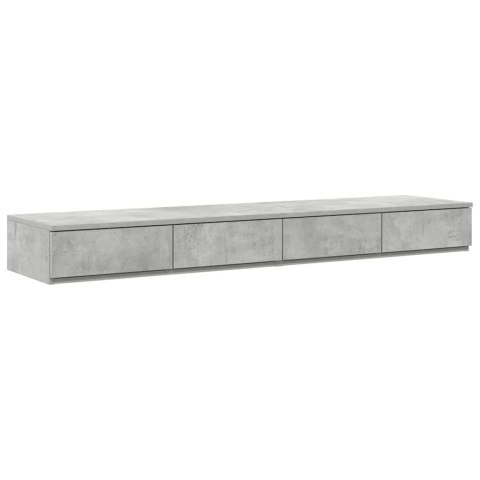 SZUFLADY DO ŁÓŻKA BETONOWY SZARY 140X36,5X16,5CM