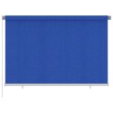 VidaXL Roleta zewnętrzna, 220x140 cm, niebieska, HDPE