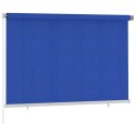 VidaXL Roleta zewnętrzna, 220x140 cm, niebieska, HDPE