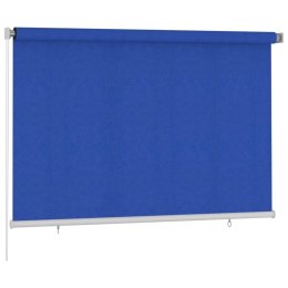 VidaXL Roleta zewnętrzna, 220x140 cm, niebieska, HDPE