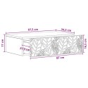 VidaXL Stolik boczny montowany na ścianie Biały 87,5 x 34,5 x 17 cm