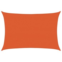 VidaXL Żagiel przeciwsłoneczny, 160 g/m², pomarańczowy, 3,5x5 m, HDPE