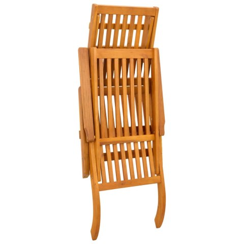 LEŻAK Z FUNKCJĄ POCHYLANIA I SKŁADANIA 2 PCS 55X146X91CM