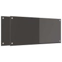 PANEL KUCHENNY 2 PCS CIEMNOSZARY 90X40CM SZKŁO HARTOWANE