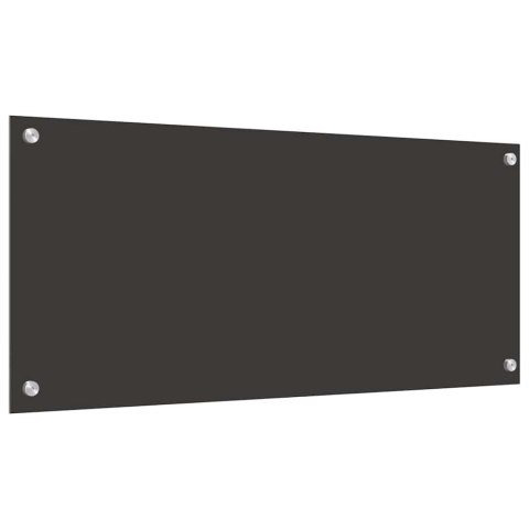 PANEL KUCHENNY 2 PCS CIEMNOSZARY 90X40CM SZKŁO HARTOWANE
