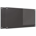 PANEL KUCHENNY 2 PCS CIEMNOSZARY 90X50CM SZKŁO HARTOWANE