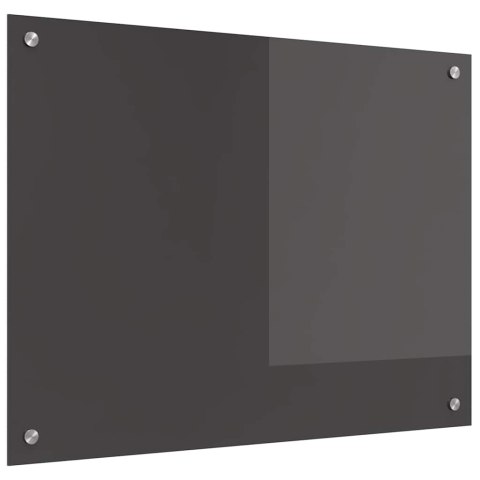 PANEL KUCHENNY CIEMNOSZARY 80X60CM SZKŁO HARTOWANE