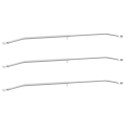 UCHWYT NA PLANDEKĘ DO PRZYCZEP 3 PCS SREBRNY 100-145CM