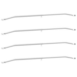 UCHWYT NA PLANDEKĘ DO PRZYCZEP 4 SZT. SREBRNY 100-145CM