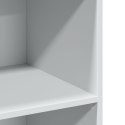 WYSOKA SZAFKA BIAŁA 70X41X124CM MATERIAŁ DREWNOPOCHODNY