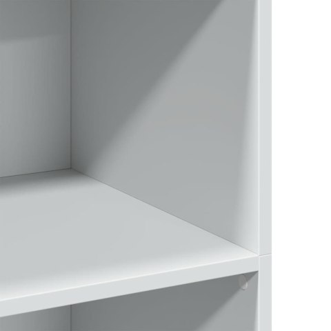 WYSOKA SZAFKA BIAŁA 70X41X124CM MATERIAŁ DREWNOPOCHODNY
