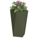 DONICA 2 PCS ZIELONY OLIWKOWY 40X40X75CM STAL