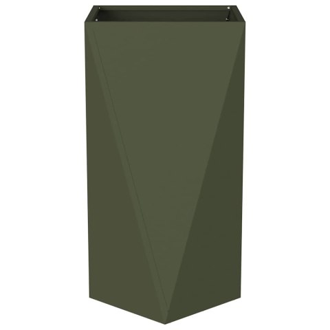 DONICA 2 PCS ZIELONY OLIWKOWY 40X40X75CM STAL