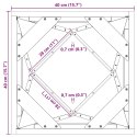 DONICA 2 PCS ZIELONY OLIWKOWY 40X40X75CM STAL