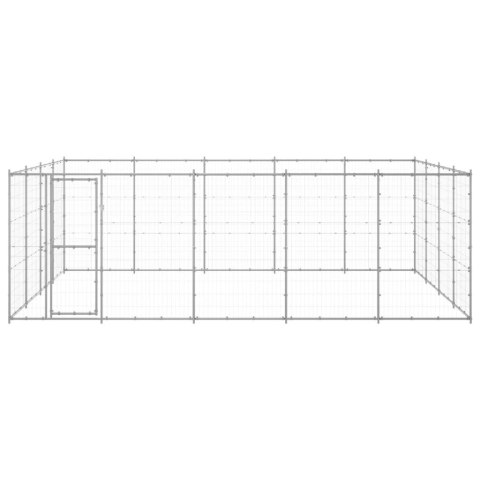 KOJEC ZEWNĘTRZNY DLA PSA STAL GALWANIZOWANA 24,2 M²