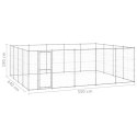 KOJEC ZEWNĘTRZNY DLA PSA STAL GALWANIZOWANA 24,2 M²