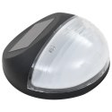 ŚCIENNE LAMPY SOLARNE LED NA ZEWNĄTRZ 12 SZT OKRĄGŁE CZARNE