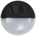 ŚCIENNE LAMPY SOLARNE LED NA ZEWNĄTRZ 12 SZT OKRĄGŁE CZARNE