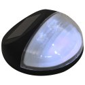 ŚCIENNE LAMPY SOLARNE LED NA ZEWNĄTRZ 12 SZT OKRĄGŁE CZARNE