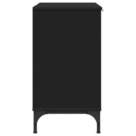 SZAFKA POD UMYWALKĘ Z DRZWIAMI CZARNA 60,5X33,5X61CM