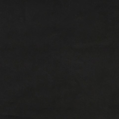 ZAGŁÓWEK USZAK CZARNY 203X16X118/128CM AKSAMIT