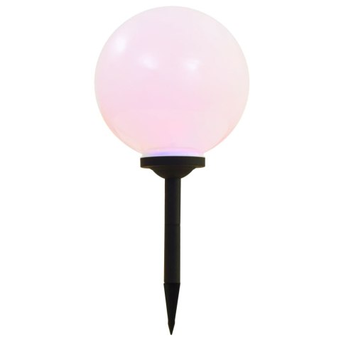 KULISTE LAMPY SOLARNE NA ZEWNĄTRZ 2 SZT. LED 30CM RGB