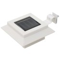 KWADRATOWE LAMPY SOLARNE NA ZEWNĄTRZ 6 SZT. LED 12CM BIAŁE