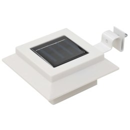 KWADRATOWE LAMPY SOLARNE NA ZEWNĄTRZ 6 SZT. LED 12CM BIAŁE