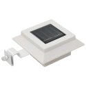 KWADRATOWE LAMPY SOLARNE NA ZEWNĄTRZ 6 SZT. LED 12CM BIAŁE