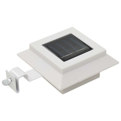 KWADRATOWE LAMPY SOLARNE NA ZEWNĄTRZ 6 SZT. LED 12CM BIAŁE