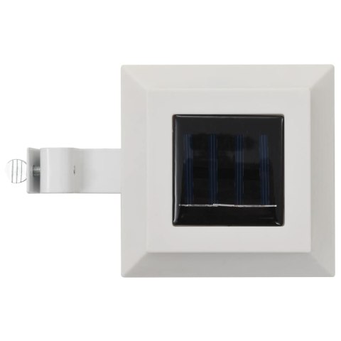 KWADRATOWE LAMPY SOLARNE NA ZEWNĄTRZ 6 SZT. LED 12CM BIAŁE