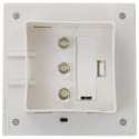 KWADRATOWE LAMPY SOLARNE NA ZEWNĄTRZ 6 SZT. LED 12CM BIAŁE