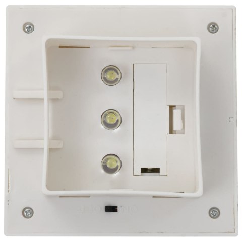 KWADRATOWE LAMPY SOLARNE NA ZEWNĄTRZ 6 SZT. LED 12CM BIAŁE