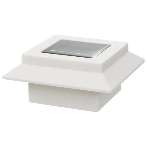 KWADRATOWE LAMPY SOLARNE NA ZEWNĄTRZ 6 SZT. LED 12CM BIAŁE
