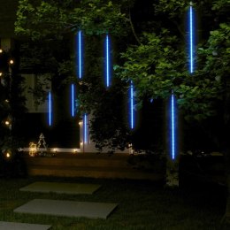 VidaXL Lampki meteory, 8 szt., 50 cm, 288 niebieskich LED, wewn./zewn.