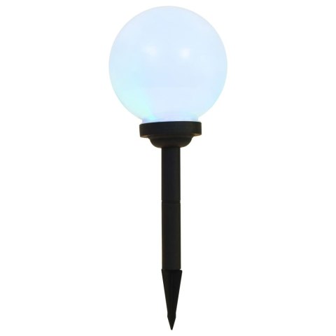 LAMPY SOLARNE DO OGRODU 6 SZT. LED KULISTE 20CM RGB