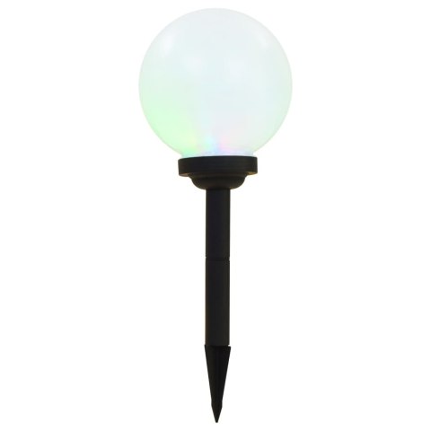 LAMPY SOLARNE DO OGRODU 6 SZT. LED KULISTE 20CM RGB