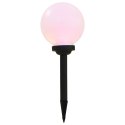 LAMPY SOLARNE DO OGRODU 6 SZT. LED KULISTE 20CM RGB