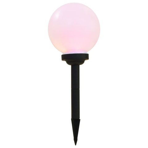 LAMPY SOLARNE DO OGRODU 6 SZT. LED KULISTE 20CM RGB