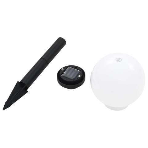 LAMPY SOLARNE DO OGRODU 6 SZT. LED KULISTE 20CM RGB